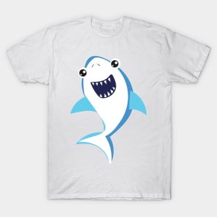 Cute Shark, Little Shark, Blue Shark, Sea Animal T-Shirt